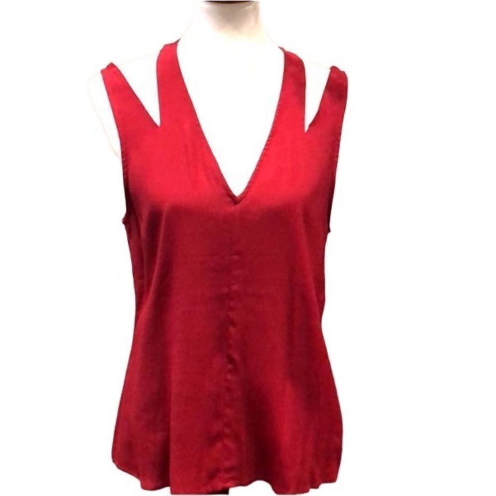 🔴 B.B. Dakota Red Sleeveless Top - Size Small - New With Tags